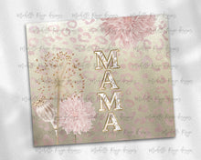 Load image into Gallery viewer, Boho Pink Gold cheetah leopard gold leaves Mama