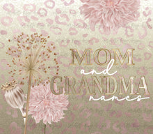Load image into Gallery viewer, Boho  gold  pink Cheetah, leopard  My favorite People Call me   with Mom and Grandma names PNG Overlays