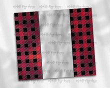 Load image into Gallery viewer, Buffalo Plaid Stained Glass with Blank for Name