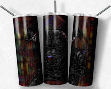 Load image into Gallery viewer, Chiweenie Black Dog Stained Glass