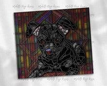 Load image into Gallery viewer, Chiweenie Black Dog Stained Glass