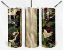 Load image into Gallery viewer, Stained Glass Camo with Tan Line