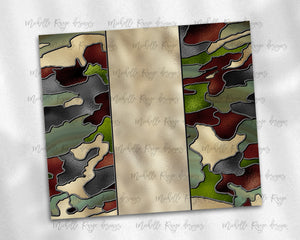 Stained Glass Camo with Tan Line