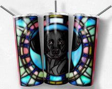 Load image into Gallery viewer, Dachshund Black Dog Stained Glass