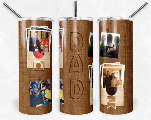 Wooden Dad with Picture Frames