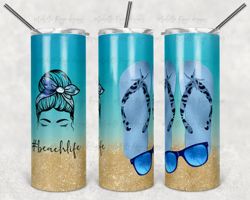 Bright Blue Beach, Beach Life and Flip Flops