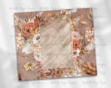 Load image into Gallery viewer, Fall Tan Boho Floral Rectangle Frame Blank