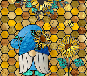 Gnome Bee, & SunflowerStained Glass