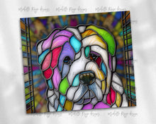 Load image into Gallery viewer, Great Pyrenees Dog Multicolored Stained Glass