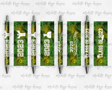 Load image into Gallery viewer, 2023 Graduation Green and Yellow Pen Wraps Set 3