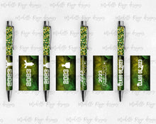 Load image into Gallery viewer, 2023 Graduation Green and Yellow Pen Wraps Set 3