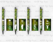 Load image into Gallery viewer, 2023 Graduation Green and Yellow Pen Wraps Set 5