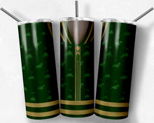 Load image into Gallery viewer, Girls Varsity Jacket Green and Gold African American