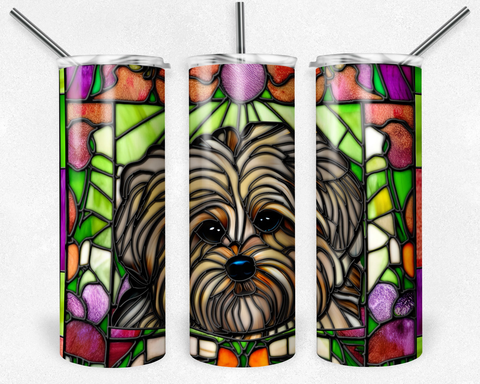 Havanese 2024 Handmade Stained Glass Suncatcher