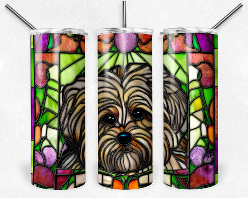 Havanese Dog Stained Glass