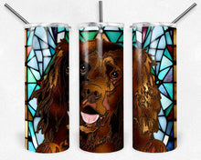 Load image into Gallery viewer, Irish Setter Dog Stained Glass