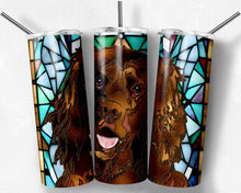 Load image into Gallery viewer, Irish Setter Dog Stained Glass