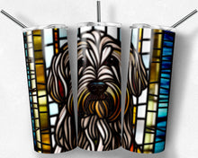 Load image into Gallery viewer, Labradoodle Stained Glass