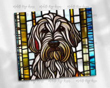 Load image into Gallery viewer, Labradoodle Stained Glass