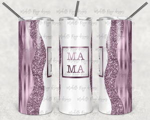 Mama Mini Violet Set  - Kids Flip Cup, 15oz Skinny Tumbler, 20 Oz Skinny Tumbler Design
