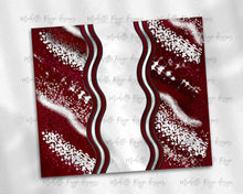 Load image into Gallery viewer, Maroon and White Milky Way with Stained Glass Border Blank