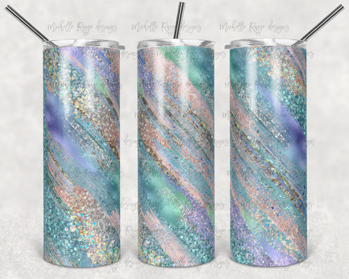 Peach and Teal Glitter Milky Way