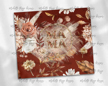 Load image into Gallery viewer, Boho Burgandy  Floral Frame Mama