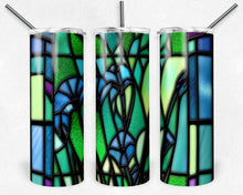 Load image into Gallery viewer, Morning Glory Blue Stained Glass