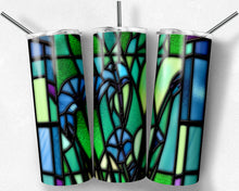 Load image into Gallery viewer, Morning Glory Blue Stained Glass