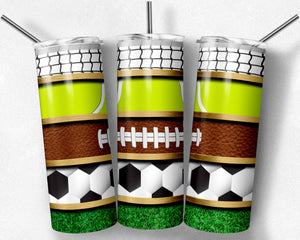 Tennis, Football, and Soccer Sports Stripes