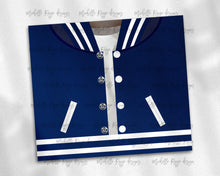 Load image into Gallery viewer, Boys Varsity Jacket Navy and White African American