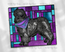 Load image into Gallery viewer, Newfoundland Dog Stained Glass