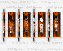 Load image into Gallery viewer, 2023 Graduation Orange and Black Pen Wraps Set 2