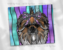 Load image into Gallery viewer, Pekinese Dog Stained Glass