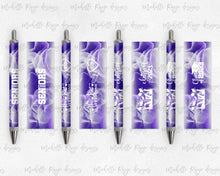 Load image into Gallery viewer, 2023 Graduation Purple and White Pen Wraps Set 4