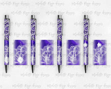 Load image into Gallery viewer, 2023 Graduation Purple and White Pen Wraps Set 1