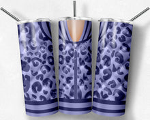 Load image into Gallery viewer, Girls Varsity Jacket Purple Leopard Print