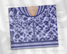 Load image into Gallery viewer, Girls Varsity Jacket Purple Leopard Print