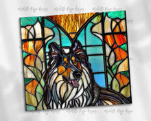 Load image into Gallery viewer, Collie Dog Stained Glass