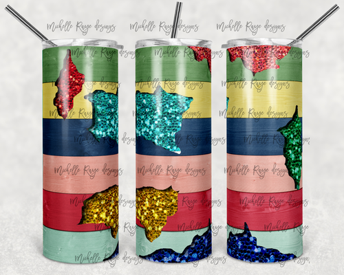 Rainbow Glitter Peek A Boo