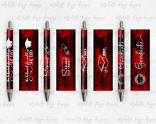 Load image into Gallery viewer, 2023 Graduation Red and Black Pen Wraps Set 1