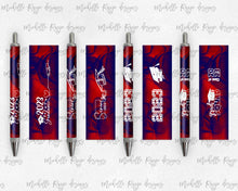 Load image into Gallery viewer, 2023 Graduation Red and Blue Pen Wraps Set 2