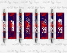 Load image into Gallery viewer, 2023 Graduation Red and Blue Pen Wraps Set 4