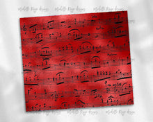 Load image into Gallery viewer, Red and Black Sheet Music