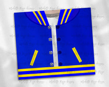 Load image into Gallery viewer, Boys Varsity Jacket Royal Blue and Yellow