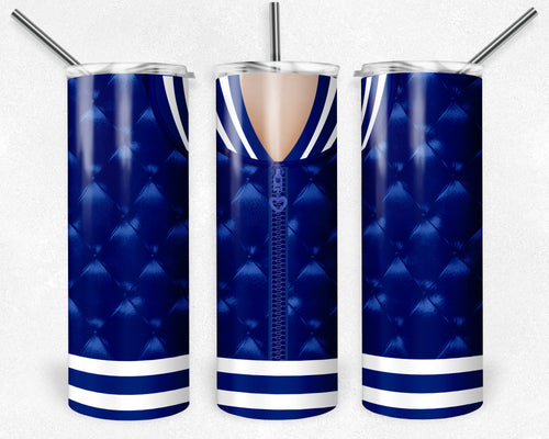 Girls Varsity Jacket Royal Blue and White