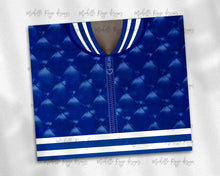 Load image into Gallery viewer, Girls Varsity Jacket Royal Blue and White African American