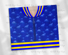Load image into Gallery viewer, Girls Varsity Jacket Royal Blue and Yellow