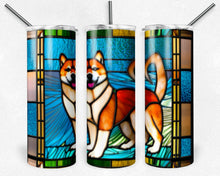 Load image into Gallery viewer, Shiba Inu Dog Stained Glass