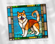 Load image into Gallery viewer, Shiba Inu Dog Stained Glass